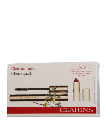 Clarins Mascara Supra Volume Set mit Joli Rouge 8ml-1Stück