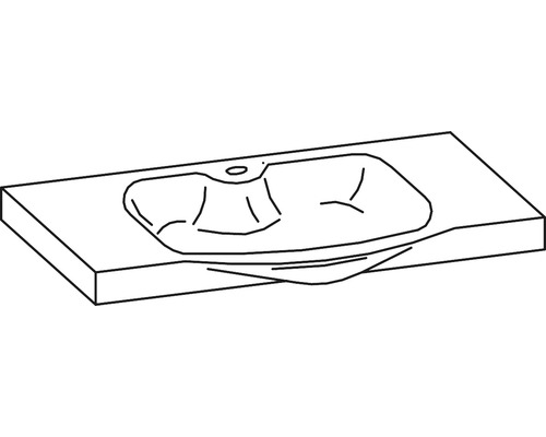 Pelipal Sera wastafelmeubel 92 x 47 cm glanzend wit 980999037