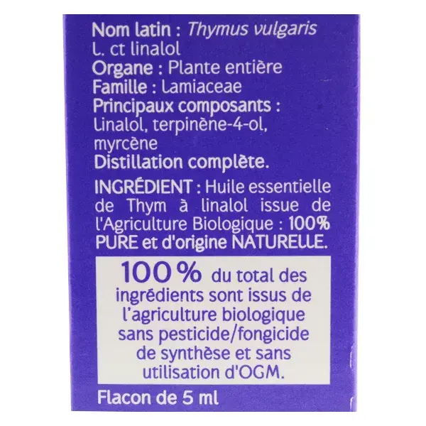 Óleo Essencial de Tomilho Orgânico Naturaactive com Linalol 5ml