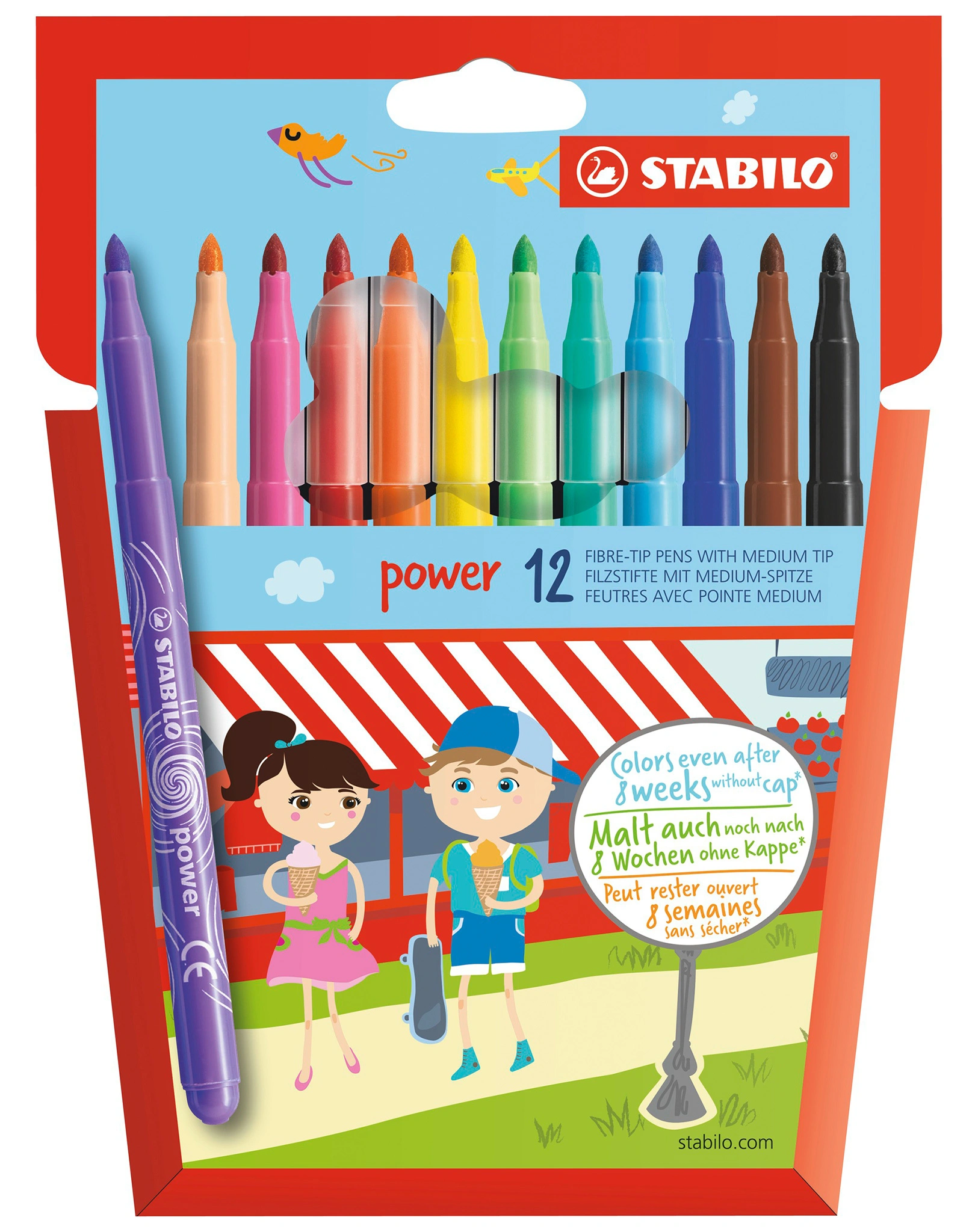 Filzstift STABILO® power 12er-Pack