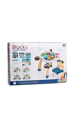 Cloudberry Castle Aktivitetsbord med Stoler, Blue
