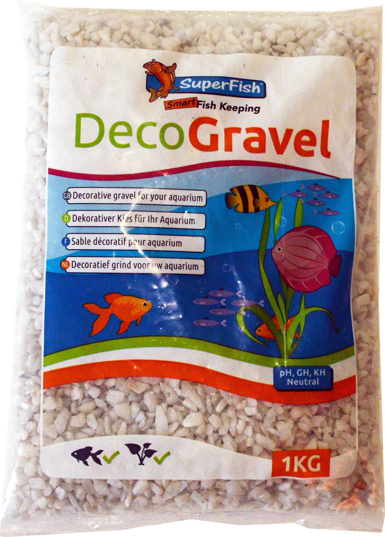 Superfish aquariumgrind wit 1 kg