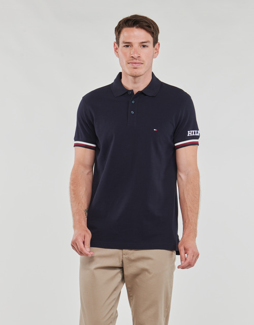 Tommy Hilfiger - MONOTYPE GS CUFF SLIM POLO - Marine