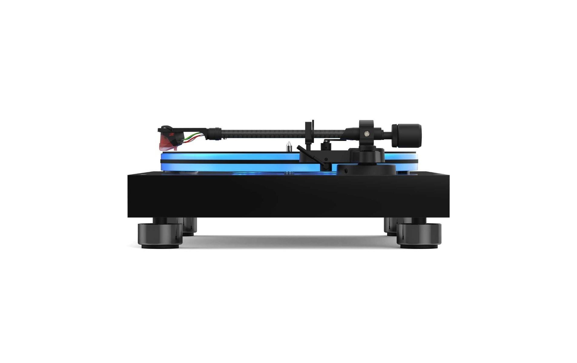 Plattenspieler HiFi Turn7 Schwarz<br>Hochwertiges USB-Plattenspielersystem mit Riemenantrieb