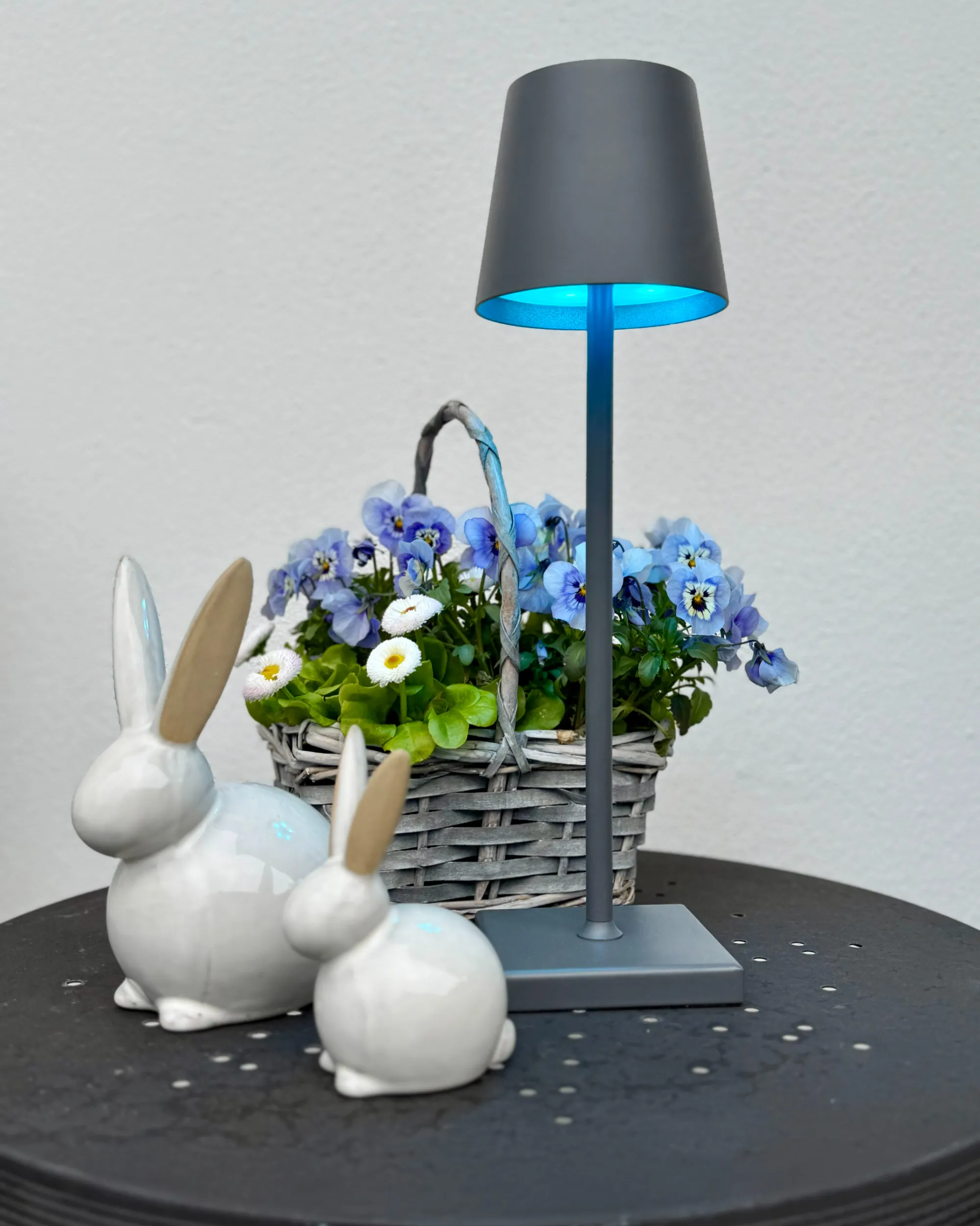 LED draadloze tafellamp VALIRA Metaal Donkergrijs