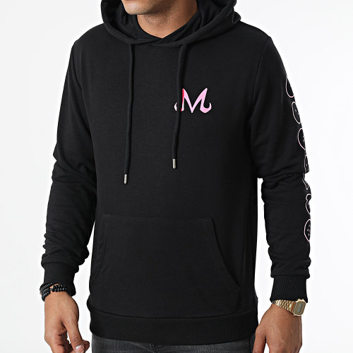 Sweat Capuche Majin Chest Noir Rose