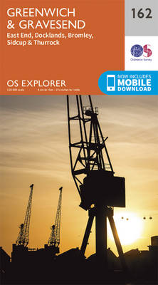 Greenwich and Gravesend - OS Explorer Map 162 (Sheet map, folded)