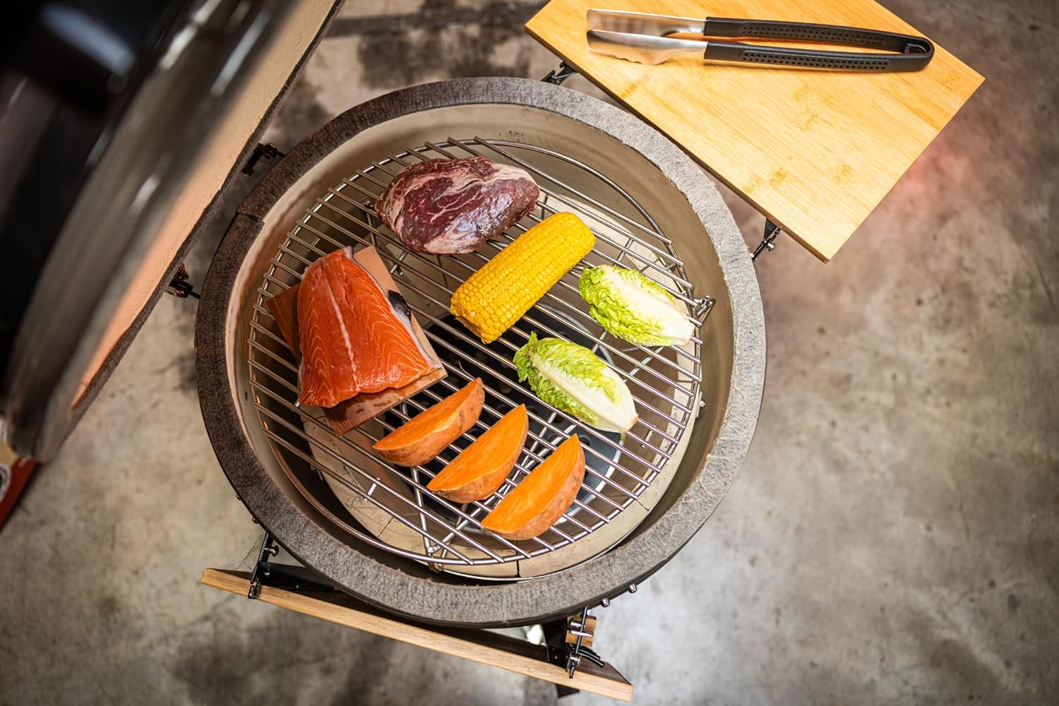 Grill Guru Original Medium Holzkohlegrill, grau