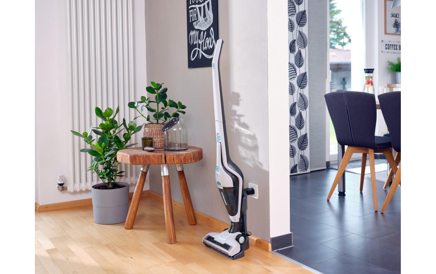 Akku-Hand- und Stielsauger Rotaro PowerVac 2in1 Weiss<br>Kabelloses Kombigerät mit Hand- und Stielstaubsauger