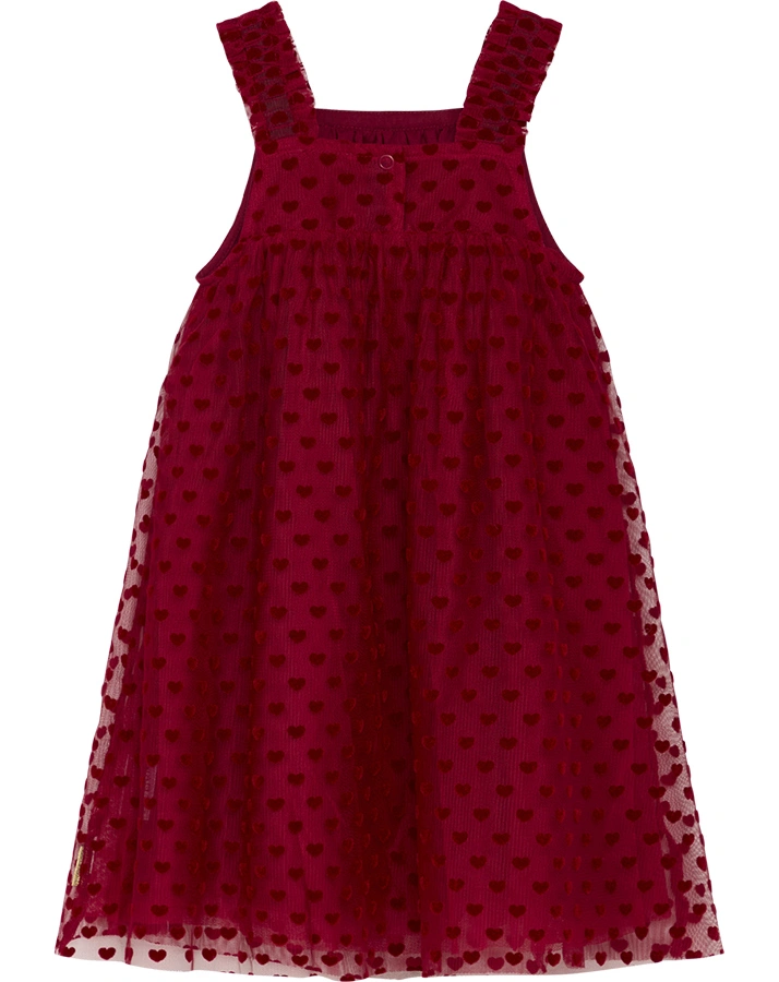Tüll-Trägerkleid KITTIE in teaberry