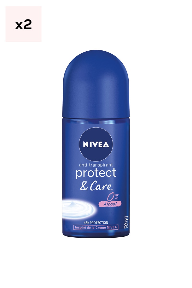 Déodorants billes anti-transpirant 48h - Protect & Care - 2 x 50 ml