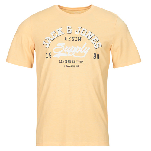 Jack & Jones - JJELOGO TEE SS O-NECK 2 COL SS24 SN - Orange