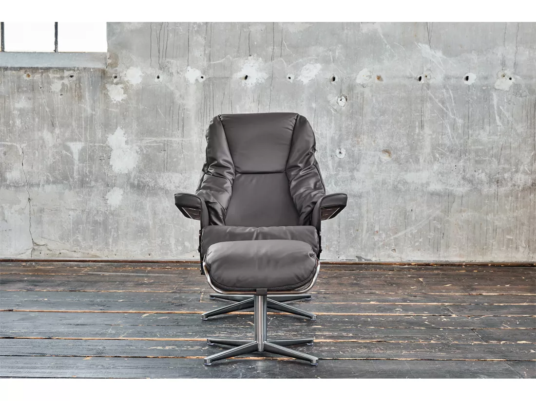 Fauteuil - Gris cuir - MODO