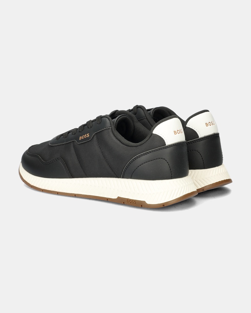 BOSS Titanium Runner Lage sneakers  - zwart