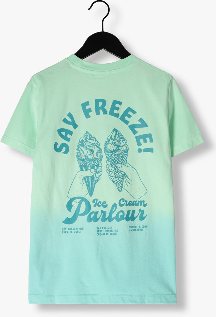 SCOTCH & SODA mint scotch & soda t-shirt cotton in conversion garment-dyed t-shirt