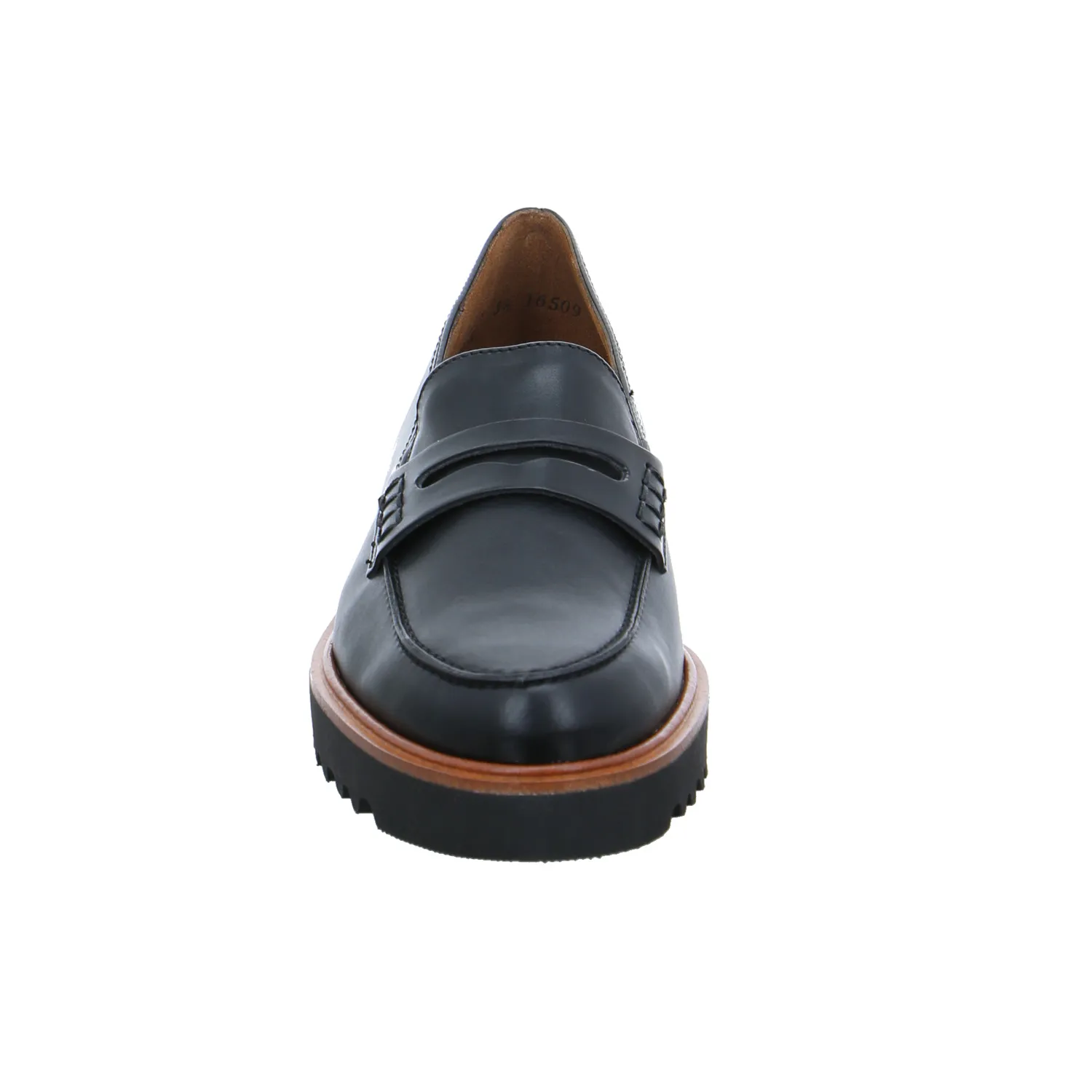 PAUL GREEN Slipper Schwarz Leder