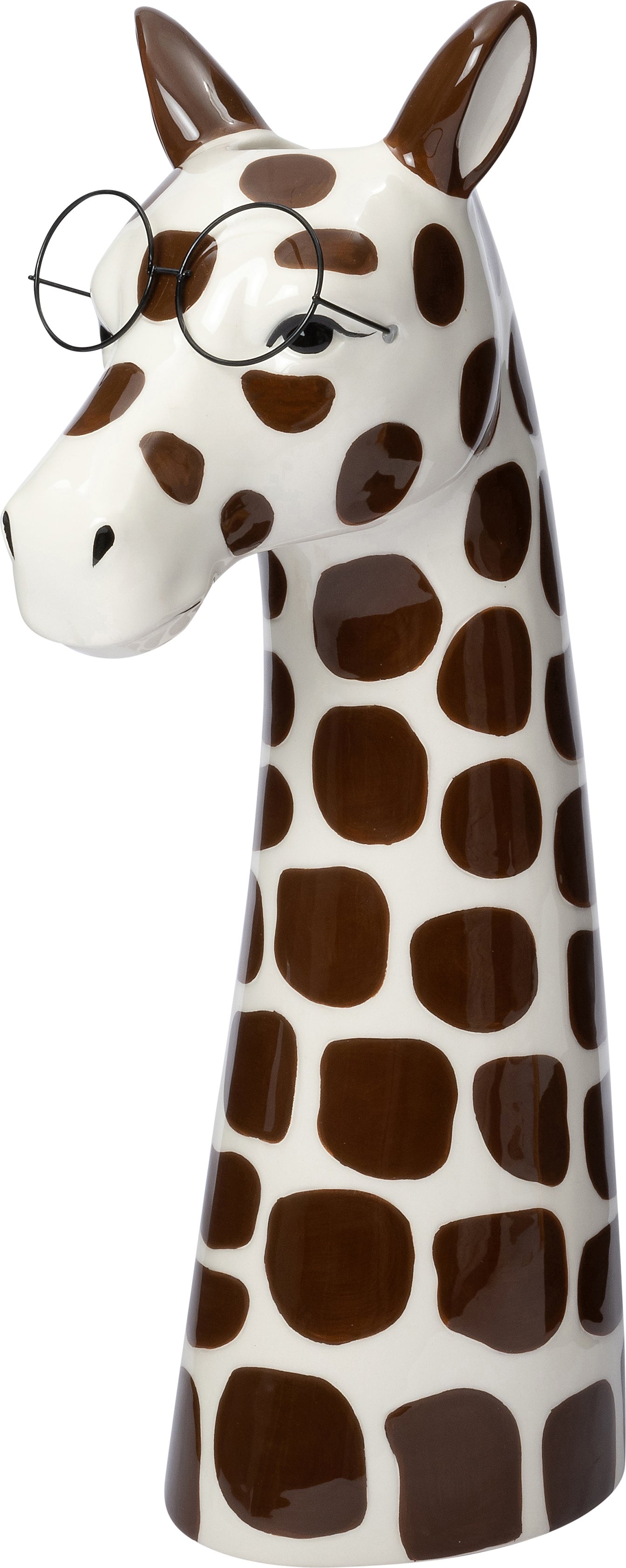 Intratuin bloempot Giraffe met bril multi 17,5 x 11,4 x 35,5 cm