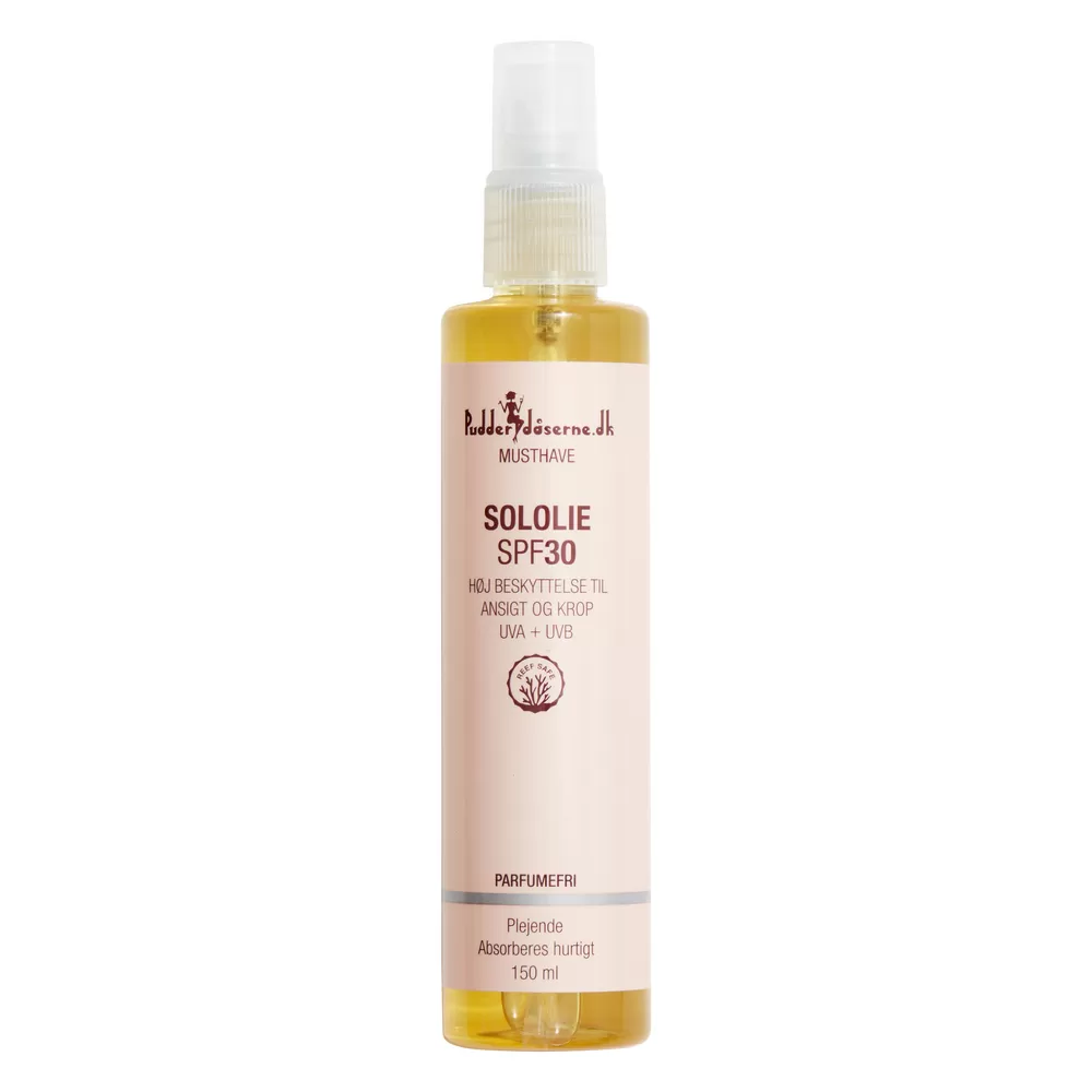 Pudderdåserne Sololie SPF30 - 150 ml.
