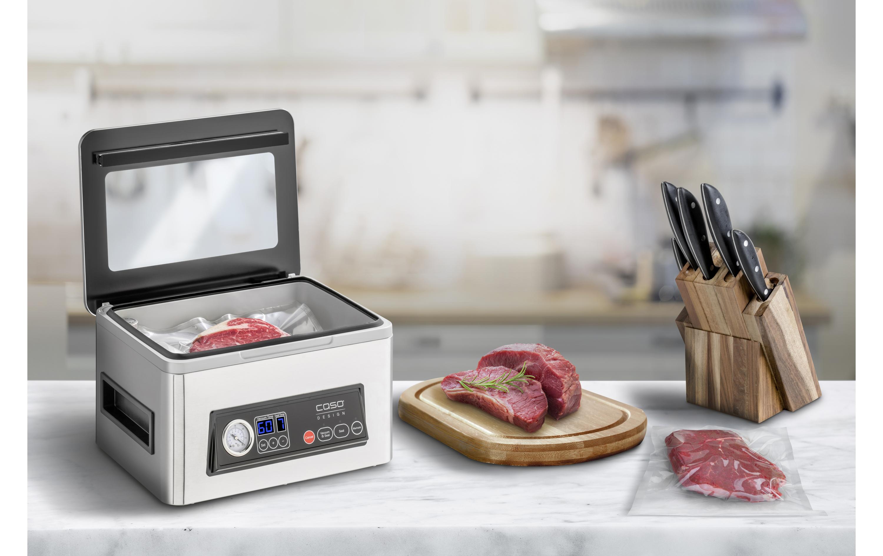 Vakuumiergerät VacuChef 50 Schwarz/Silber<br>Profi-Kammervakuumierer