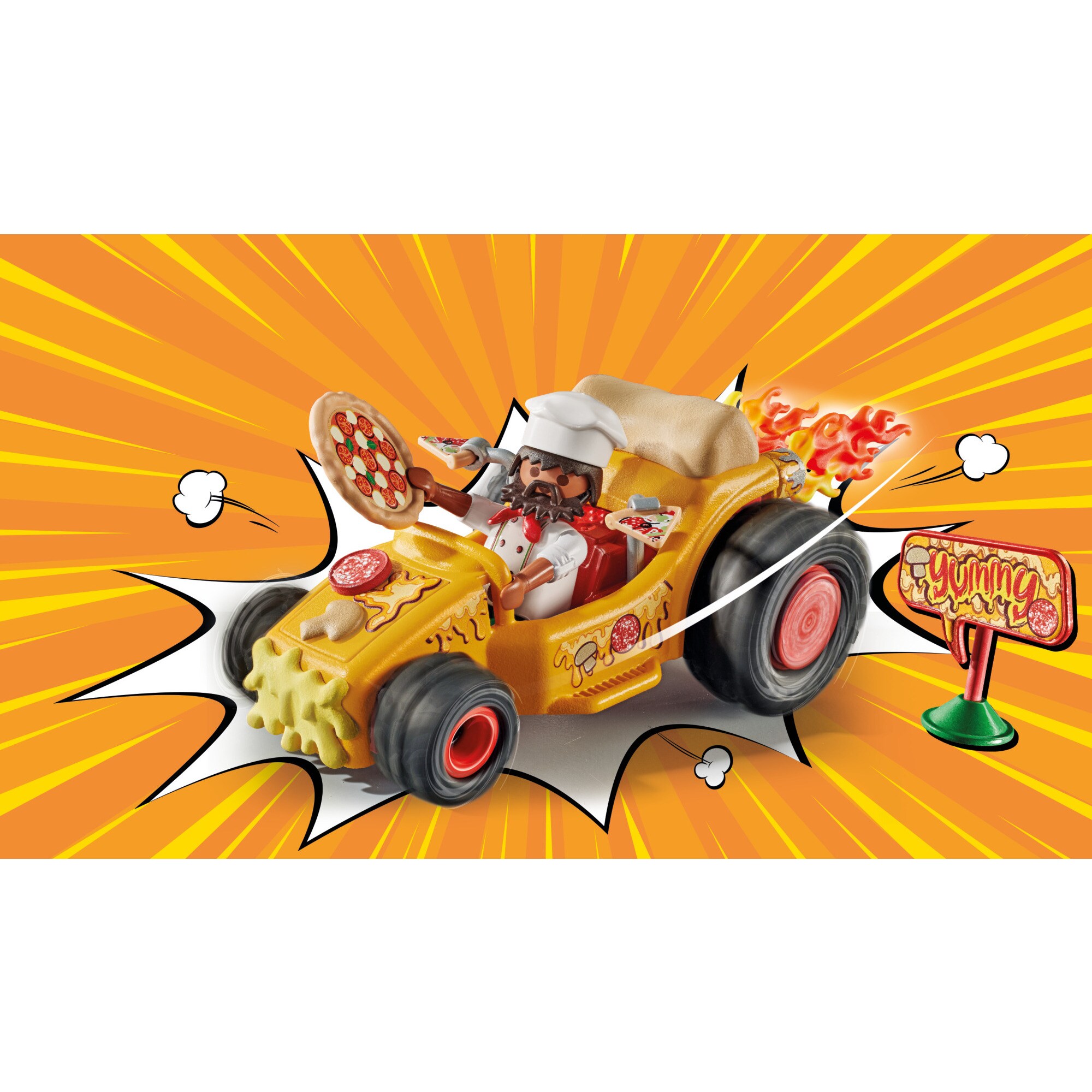 PLAYMOBIL Konstruktionsspielzeug Funstars Rasende Pizza
