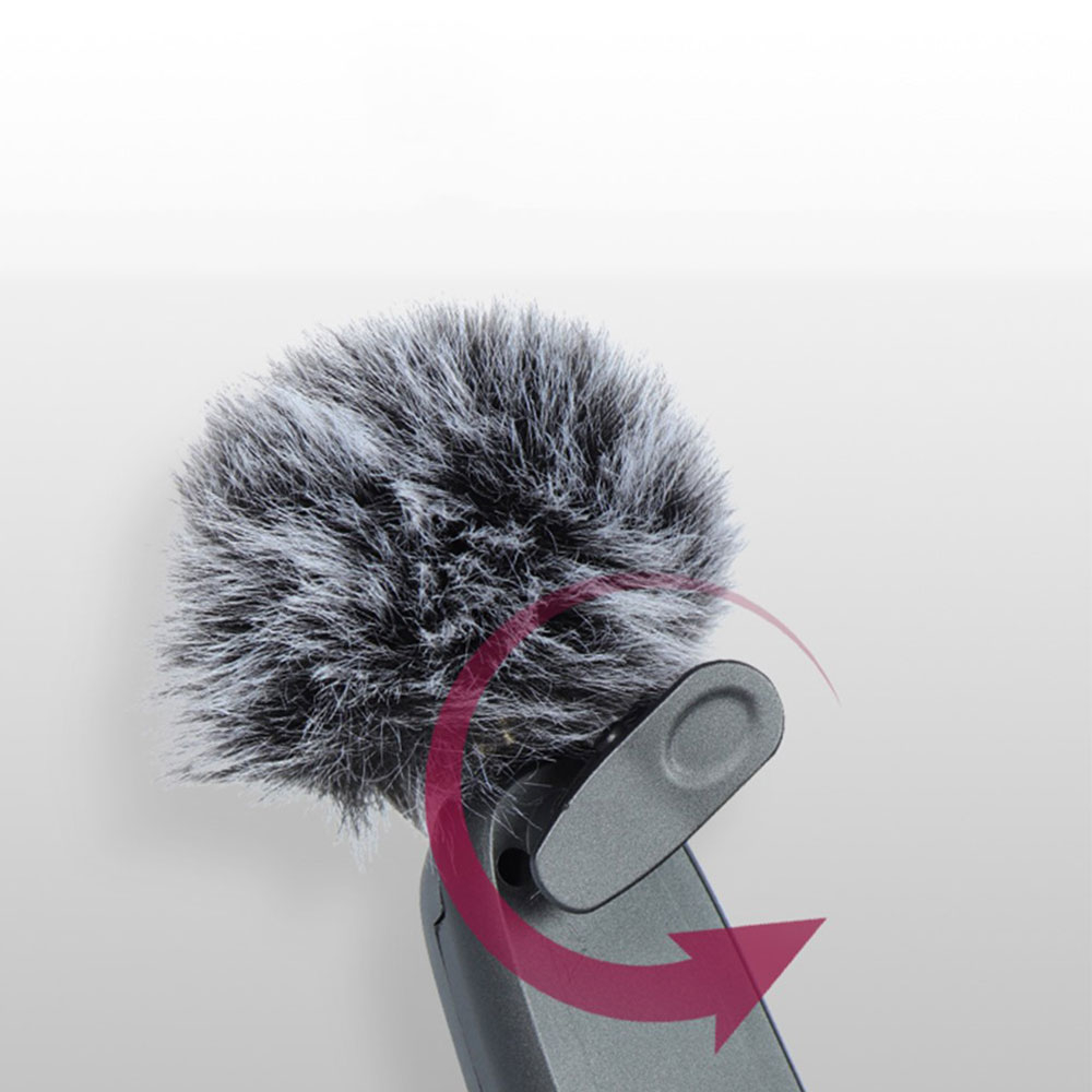 Kabelloses Lavalier Mikrofon mit Transmitter und Receiver mit 3.5mm Klinke Anschluss für Livestreams und Interviews