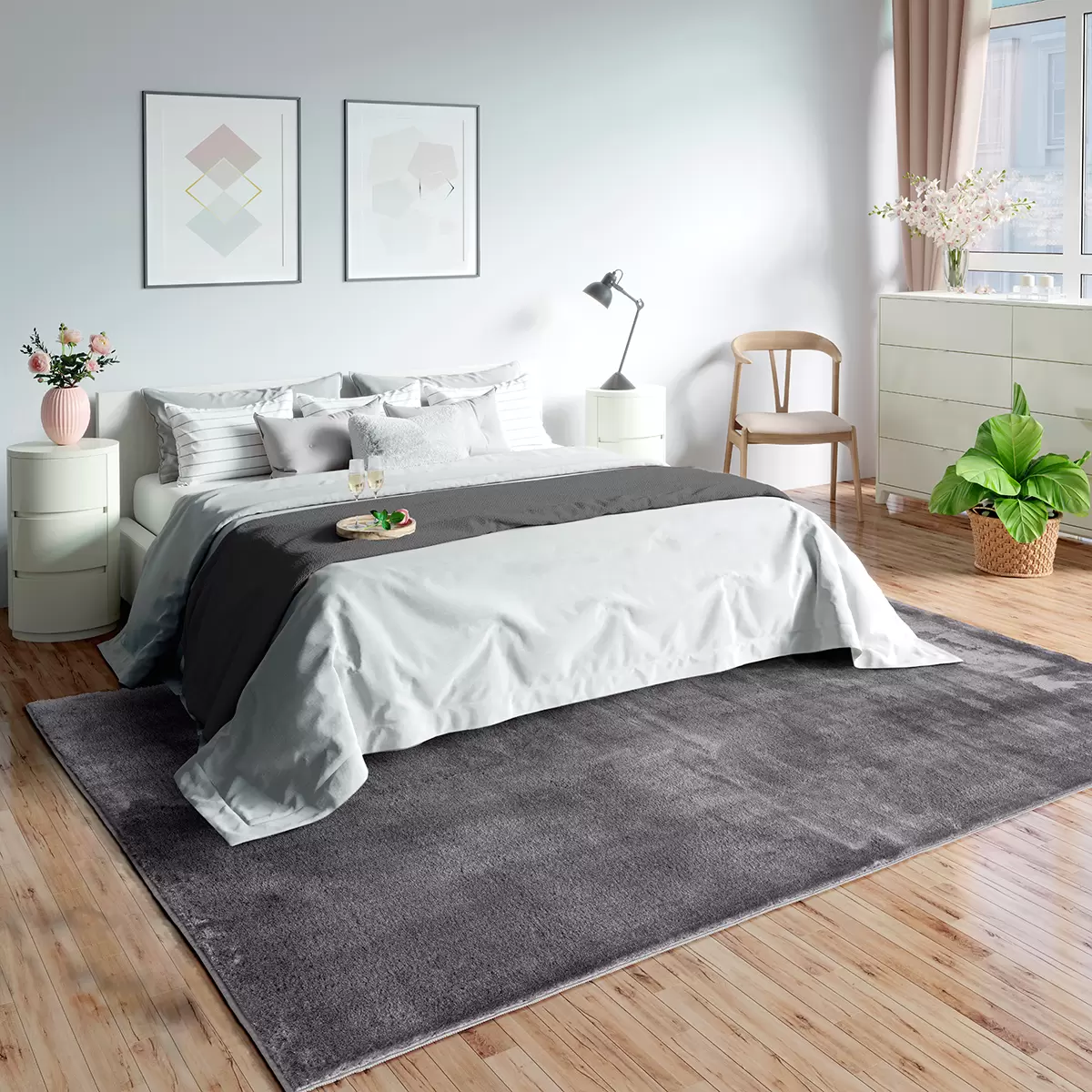Teppich Loft Anthrazit