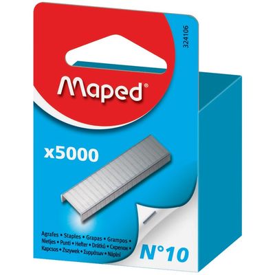 Maped - Boîte de 5000 Agrafes N°10 - jusqu'à 15 feuilles