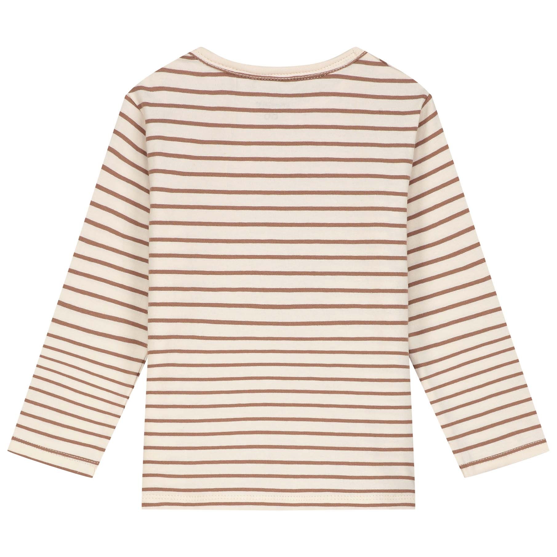 Prénatal peuter T-shirt lange mouwen strepen rood