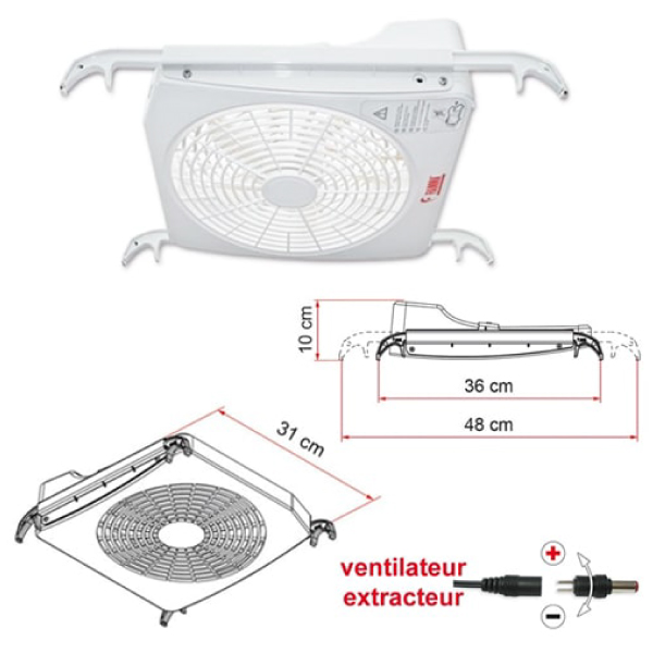Ventilateur de lanterneau Turbo-Kit FIAMMA