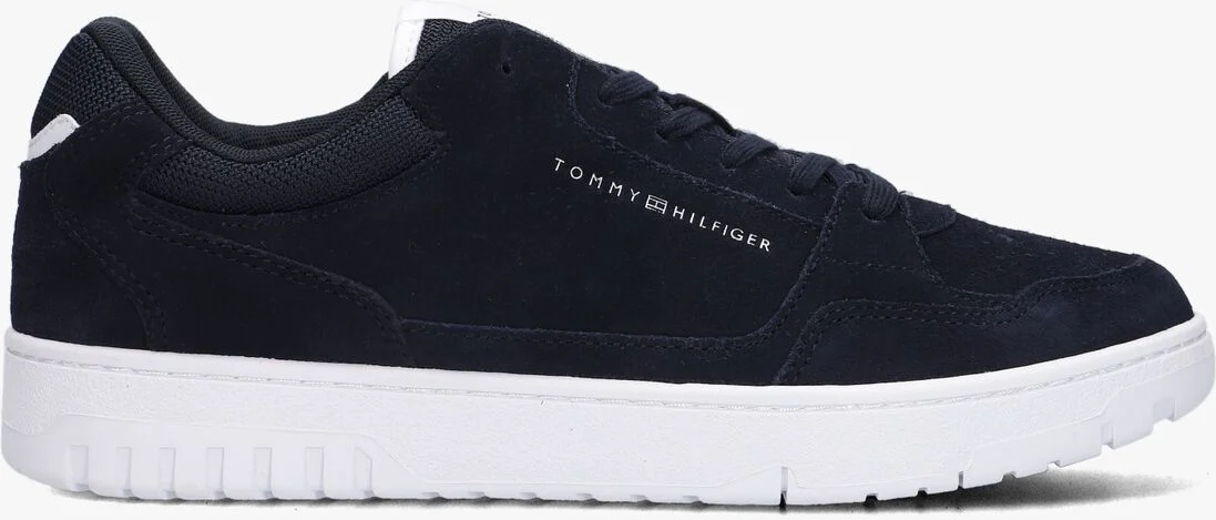 TOMMY HILFIGER blauwe tommy hilfiger lage sneakers th basket core