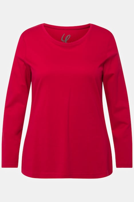Shirt, Slim, Rundhalsausschnitt, Langarm