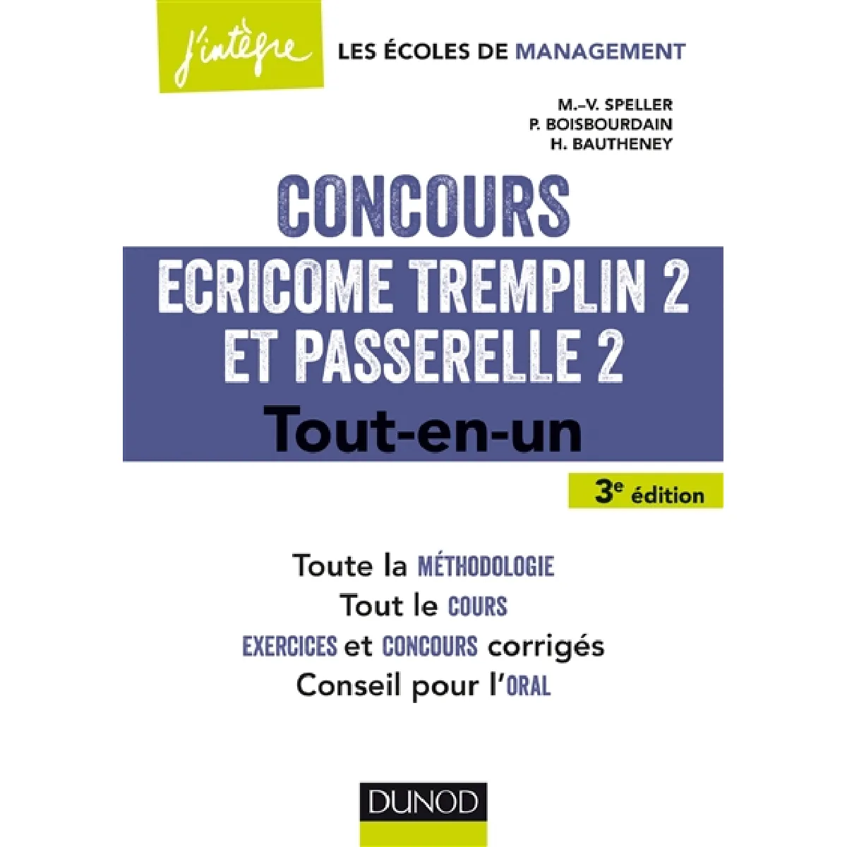 Concours Ecricome Tremplin 2 et Passerelle 2 : tout-en-un · Occasion