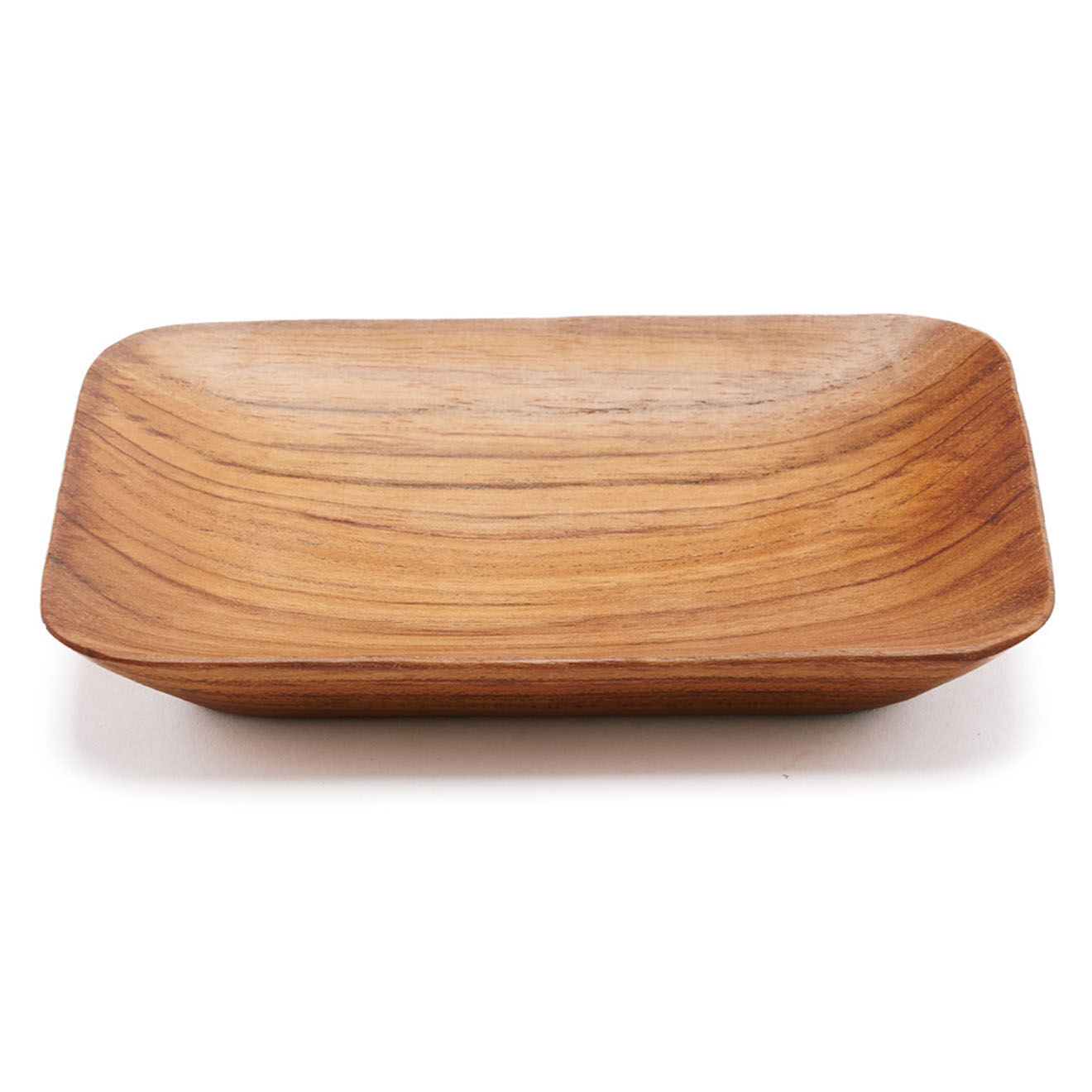 Bazar Bizar Plat en teck naturel - 13x9 cm