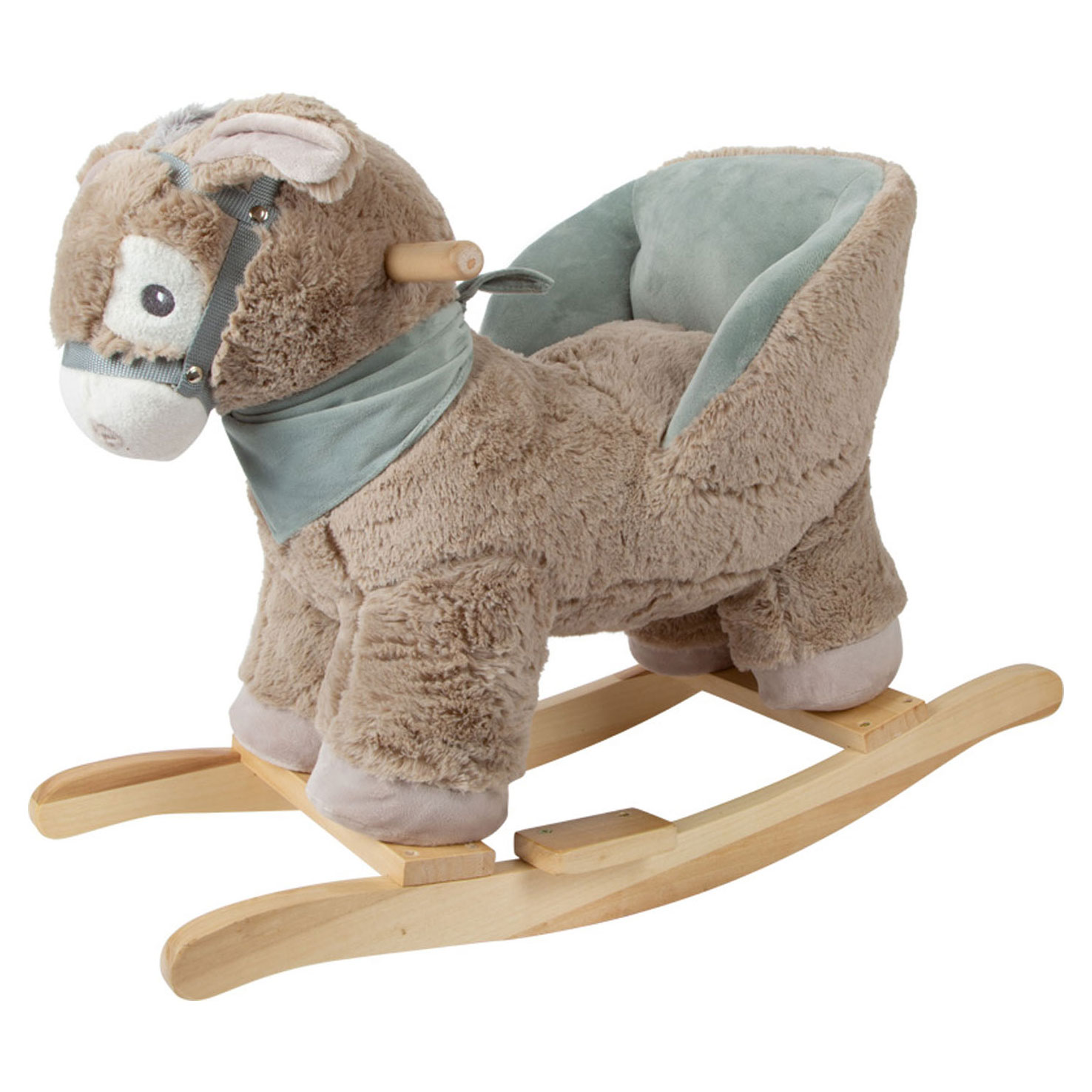 Small Foot-Houten Hobbel Ezel met Stoel