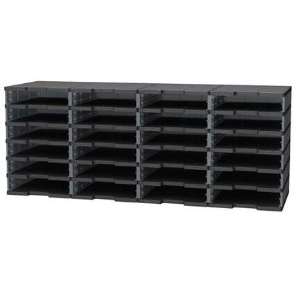 Trieur 24 cases standards Modulodoc Exacompta gris