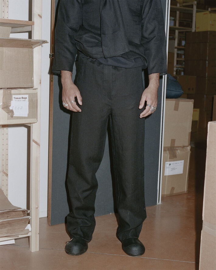 BASERANGE STOA PANTS Black