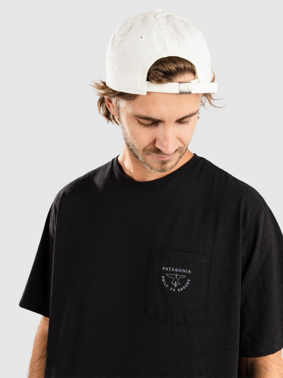 Patagonia Forge Mark Crest Pocket Responsibili T-Shirt ink black