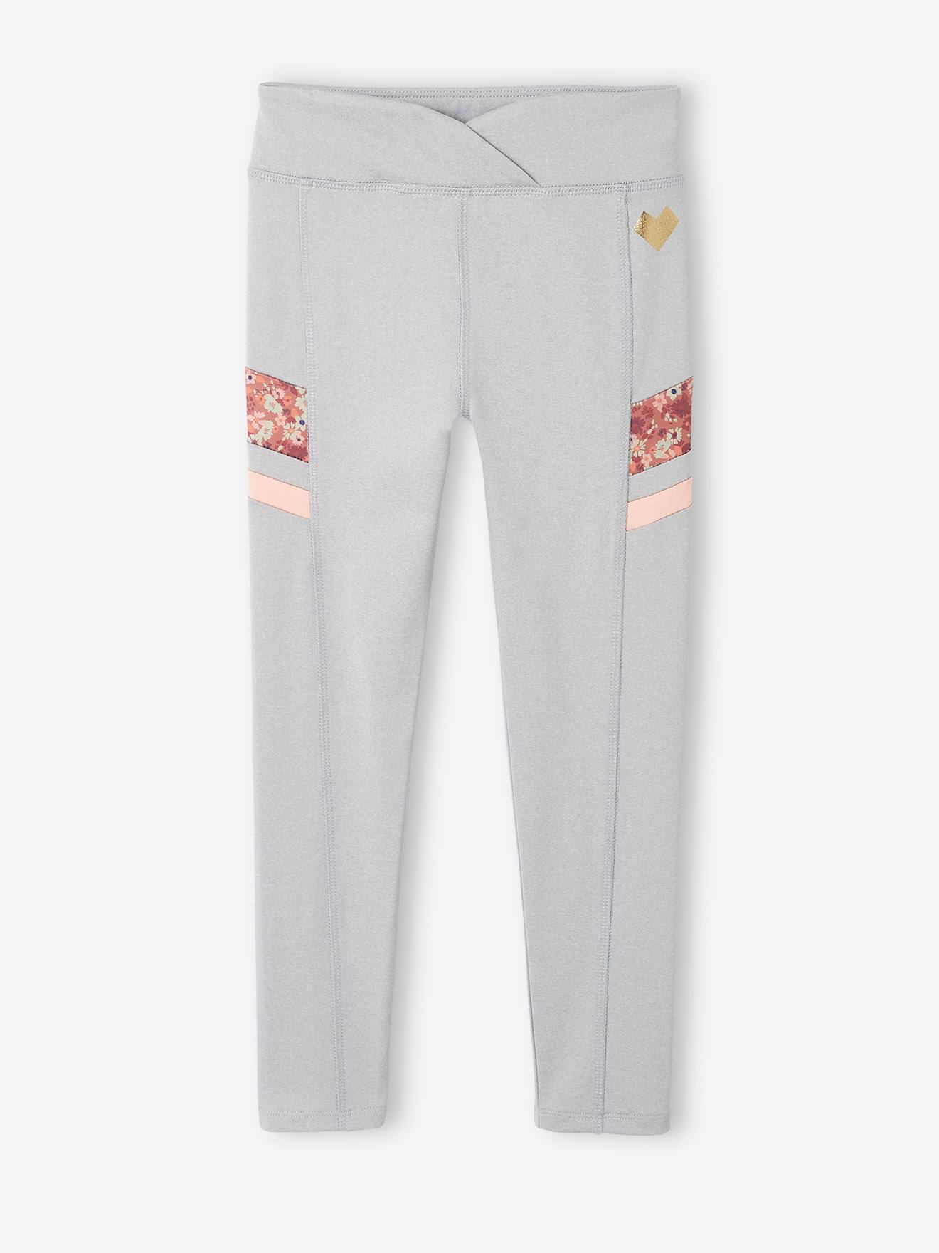 Conjunto esportivo de 3 peças para meninas, cor cru