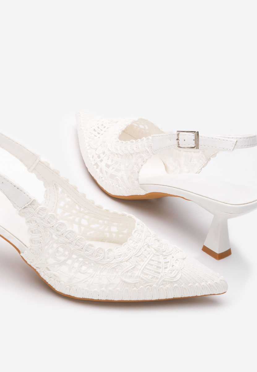 Chaussures slingback blancs Alisiana