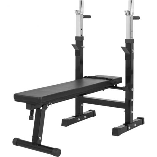 Banco de musculação com suporte de barra ajustável Gorilla Sports