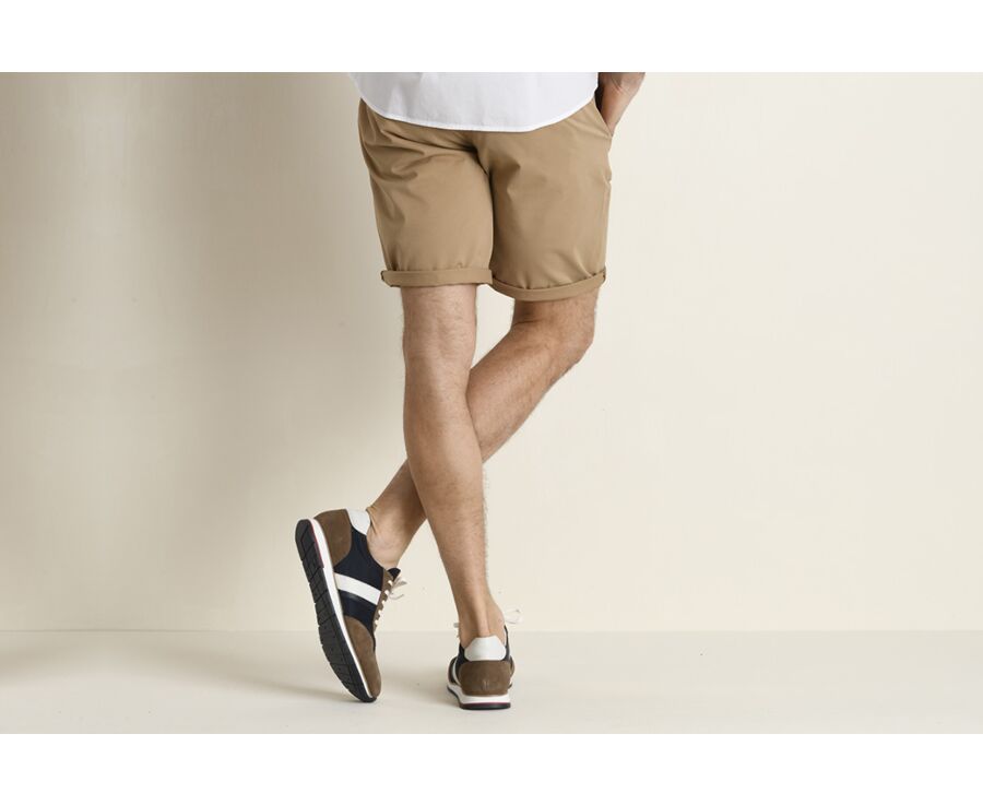 Bermuda chino homme Camel - BARRY