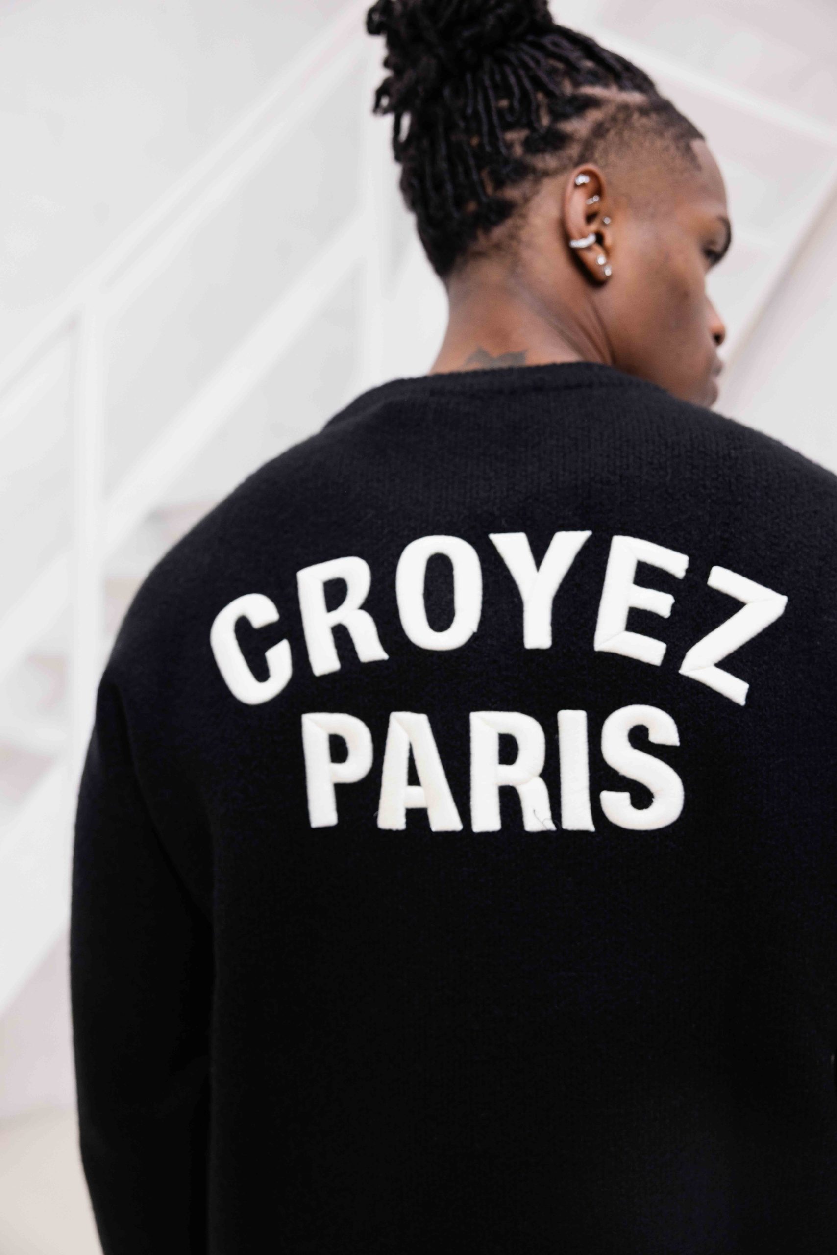 Croyez Paris Knit Sweater Heren Zwart