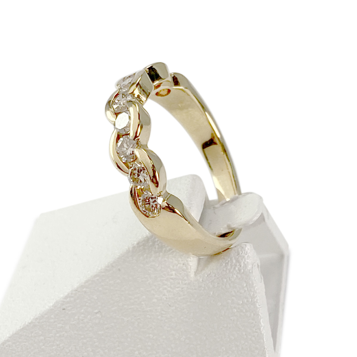 Bague d'occasion or 750 jaune diamants