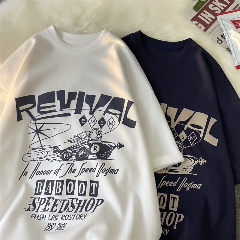 WidoWilder - T-shirt met grafische print en elleboogmouwen
