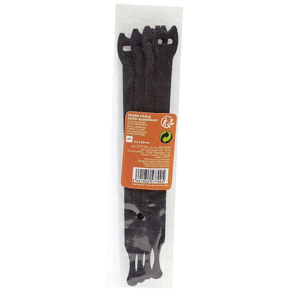 Serre câble auto-agrippant x4