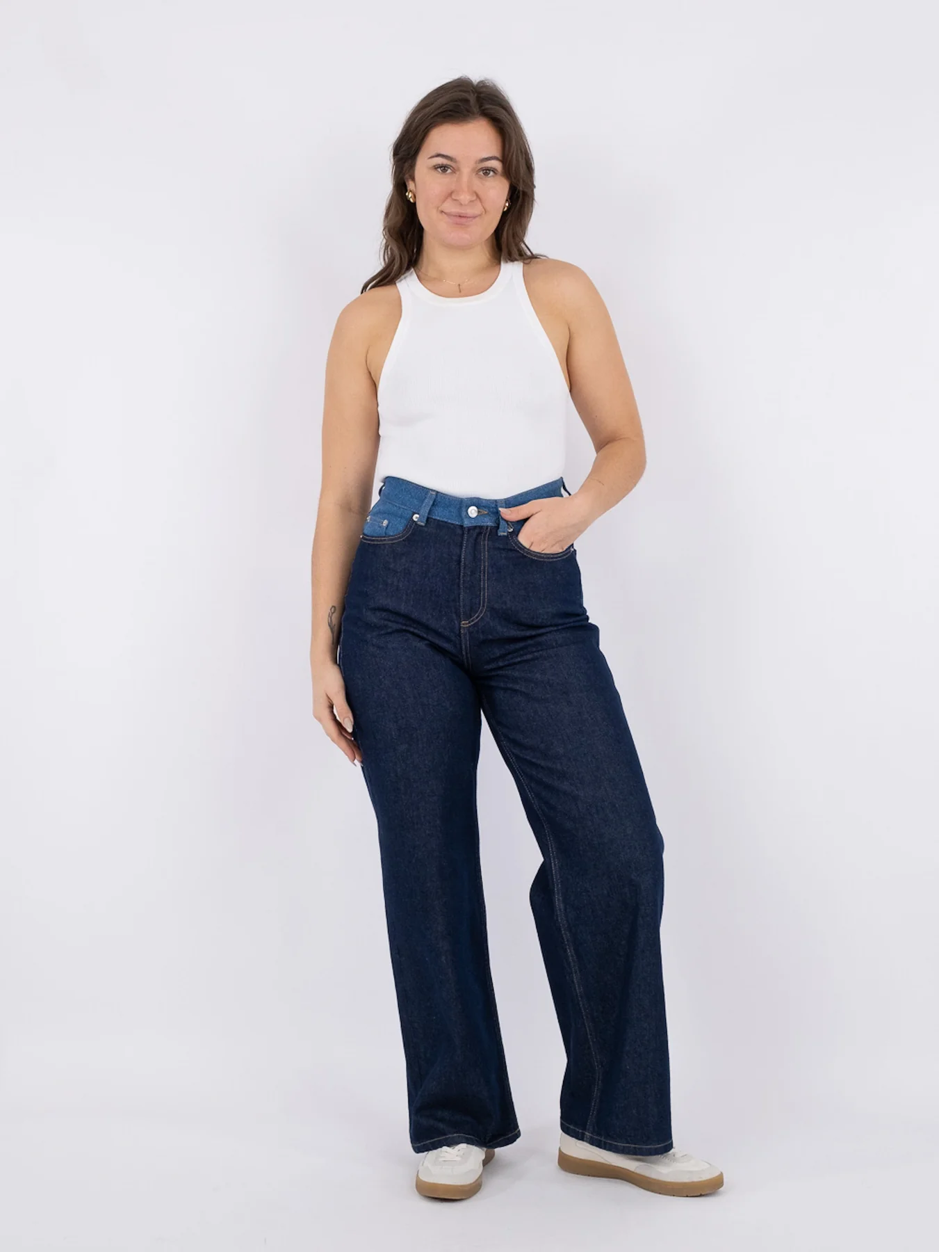 Neo Noir Duran Contrast Pants