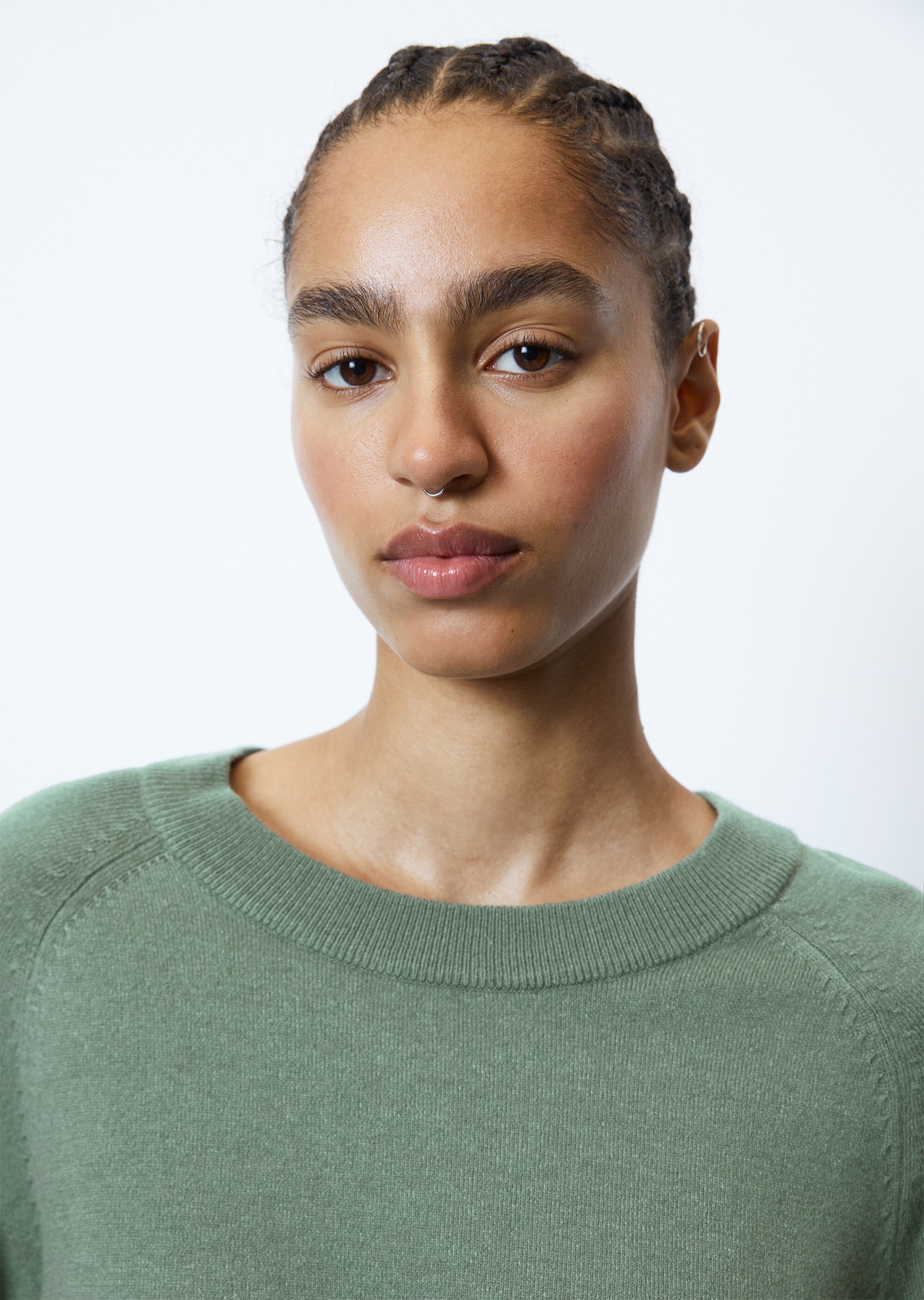 Basic Pullover regular aus Soft-Cotton-Stretch