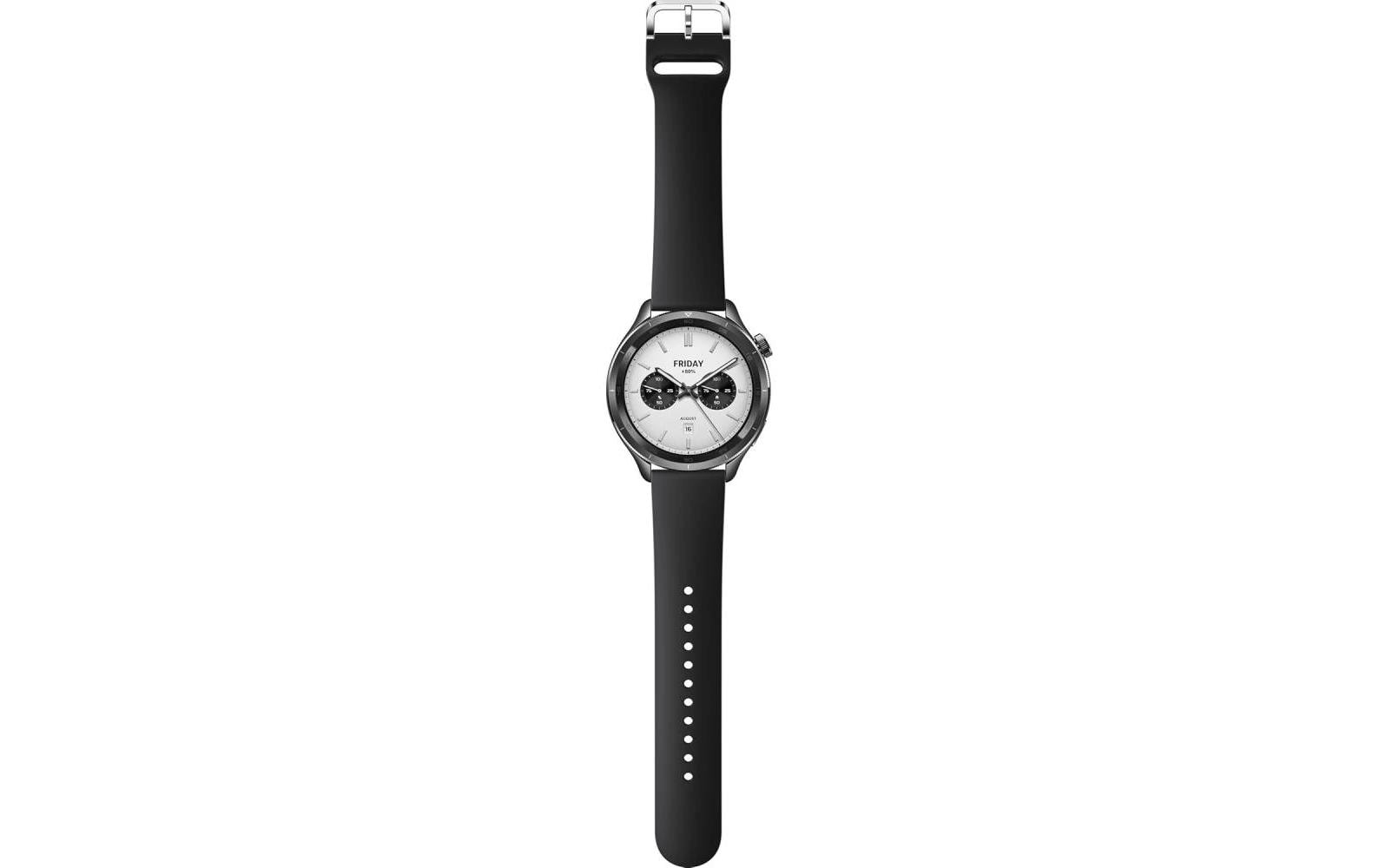 Smartwatch S4 Black<br>Smartwatch mit drehbarer Krone und AMOLED-Display