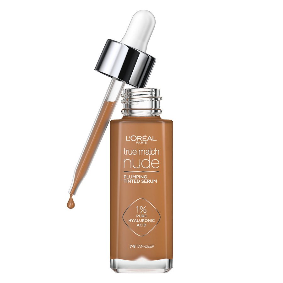 L'Oréal Paris True Match Nude Plumping Tinted Serum 7-8 Tan-Deep 30ml