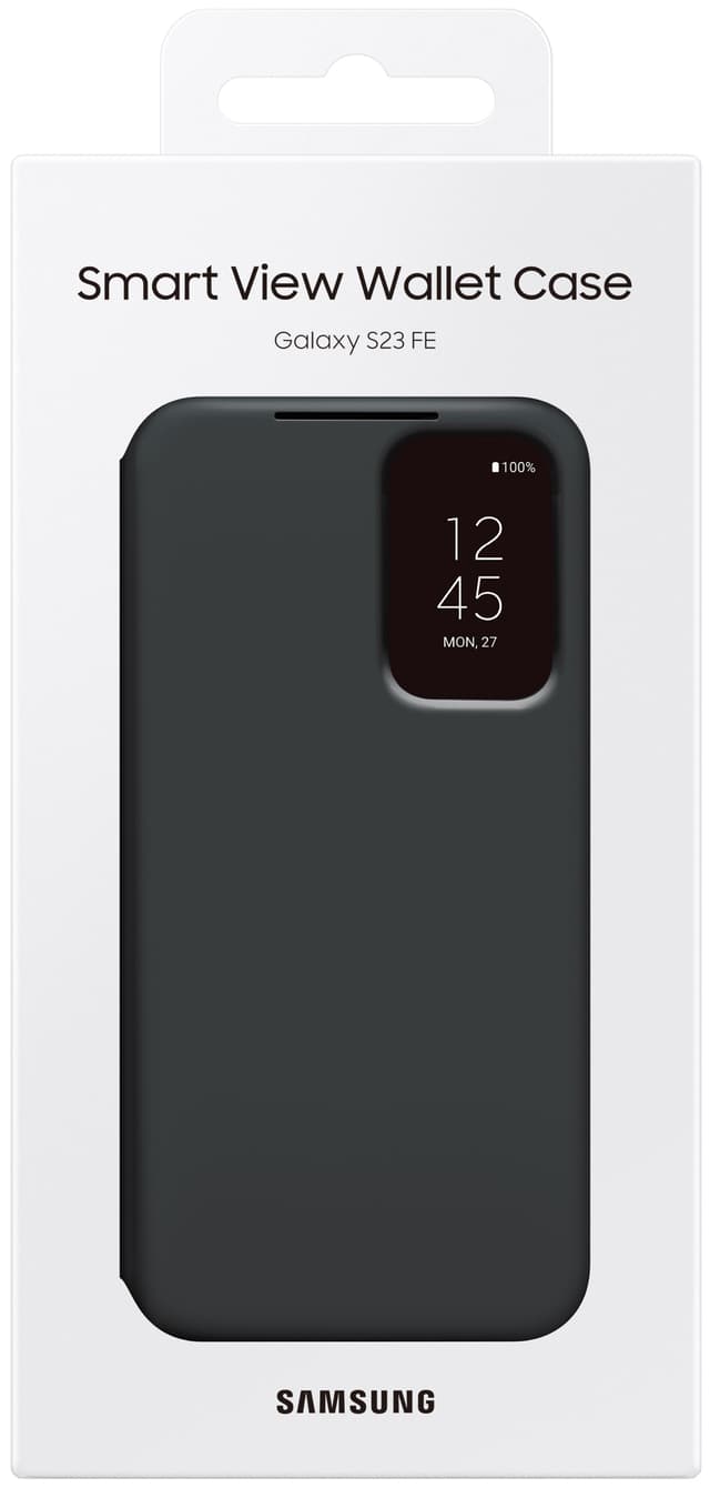Samsung Galaxy S23 FE Smart View pungetui (sort)